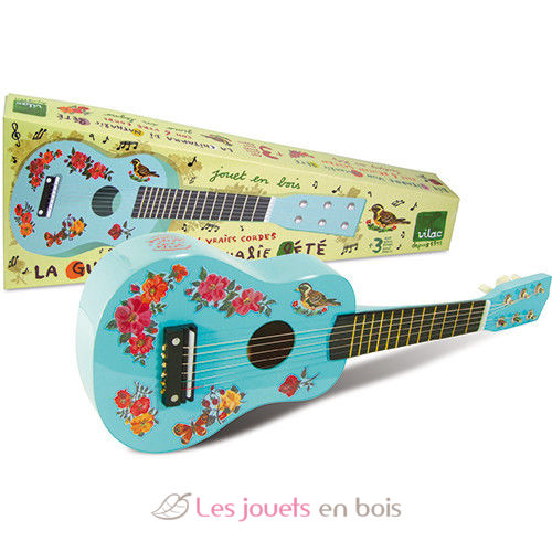 Guitar By Nathalie Lete A Wooden Guitar Made By Vilac Item Number 8609