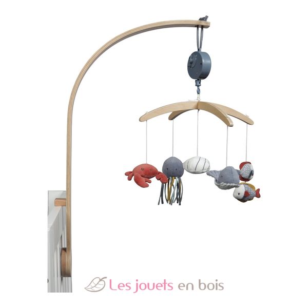 Wooden Music Mobile Ocean Blue A Wooden Mobile Made By Little Dutch