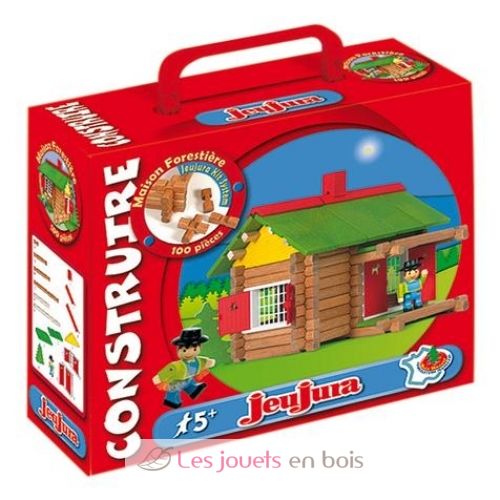 JeuJura 135 Pieces Jouet en bois Mon chalet en bois