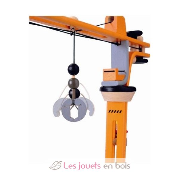 Crane of Plantoys wood delivered with characters panels indication Plantoys concrete mi