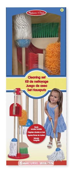 Cleaning kit a wooden toy Melissa and doug 6 rooms