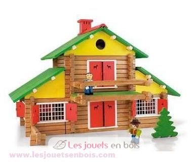 Jeujura Kit de construction en bois 100 pièces - Kits de construction en bois