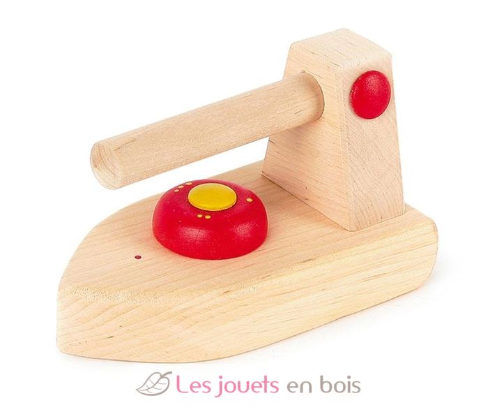 Iron of wood for little girl. Iron and ironing board Janod