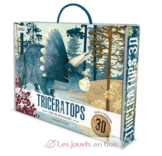 The Era Of The Dinosaurs Build A 3d Triceratops Sassi Junior Book For Child